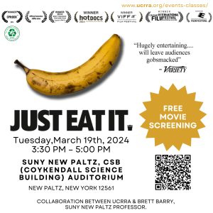 Poster for the Just Eat It film screening