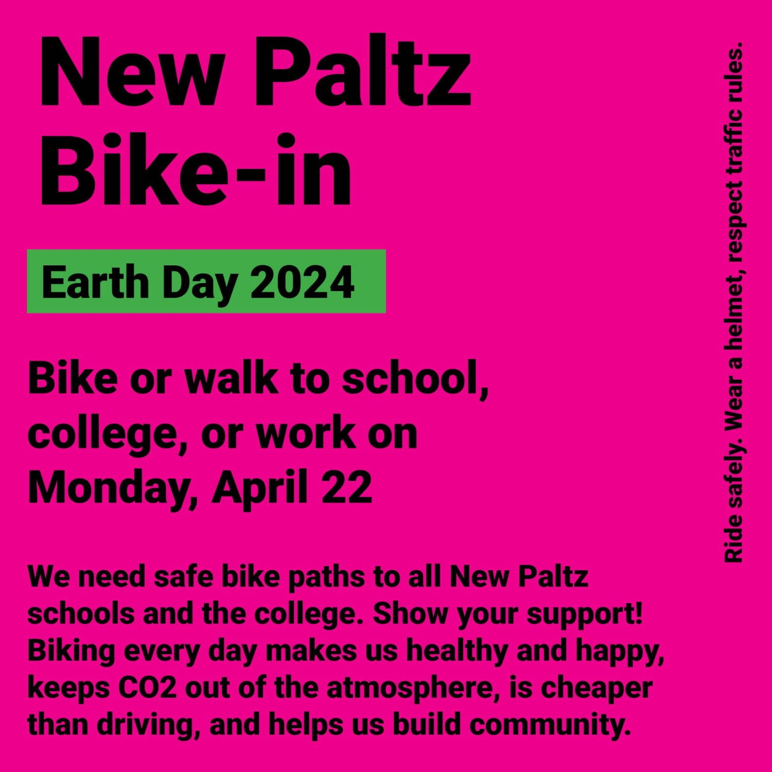 New Paltz Bike-in on Earth Day