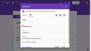 Small window with options on how to send it, Under Email options To (as is recipient) is underlined