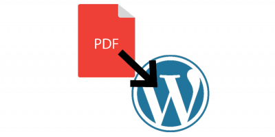 Inserting PDFs into WordPress icon