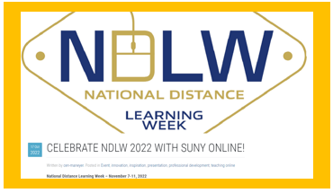 National Distance Learning Week
