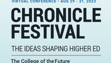 Screenshot of the Chronicle for Higher Ed Conference