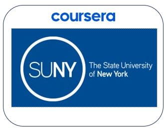 Coursera and SUNY Logos