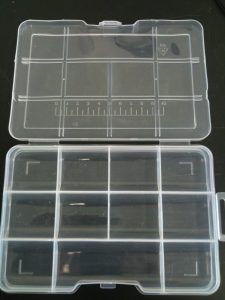 Figure 1: Plastic compartment box.