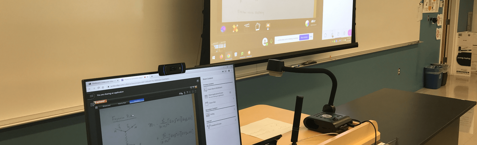 Using a Document Camera for ‘local+remote’ Instruction