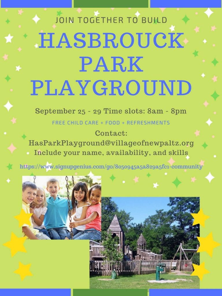 Hasbrouck Park Playground flyer