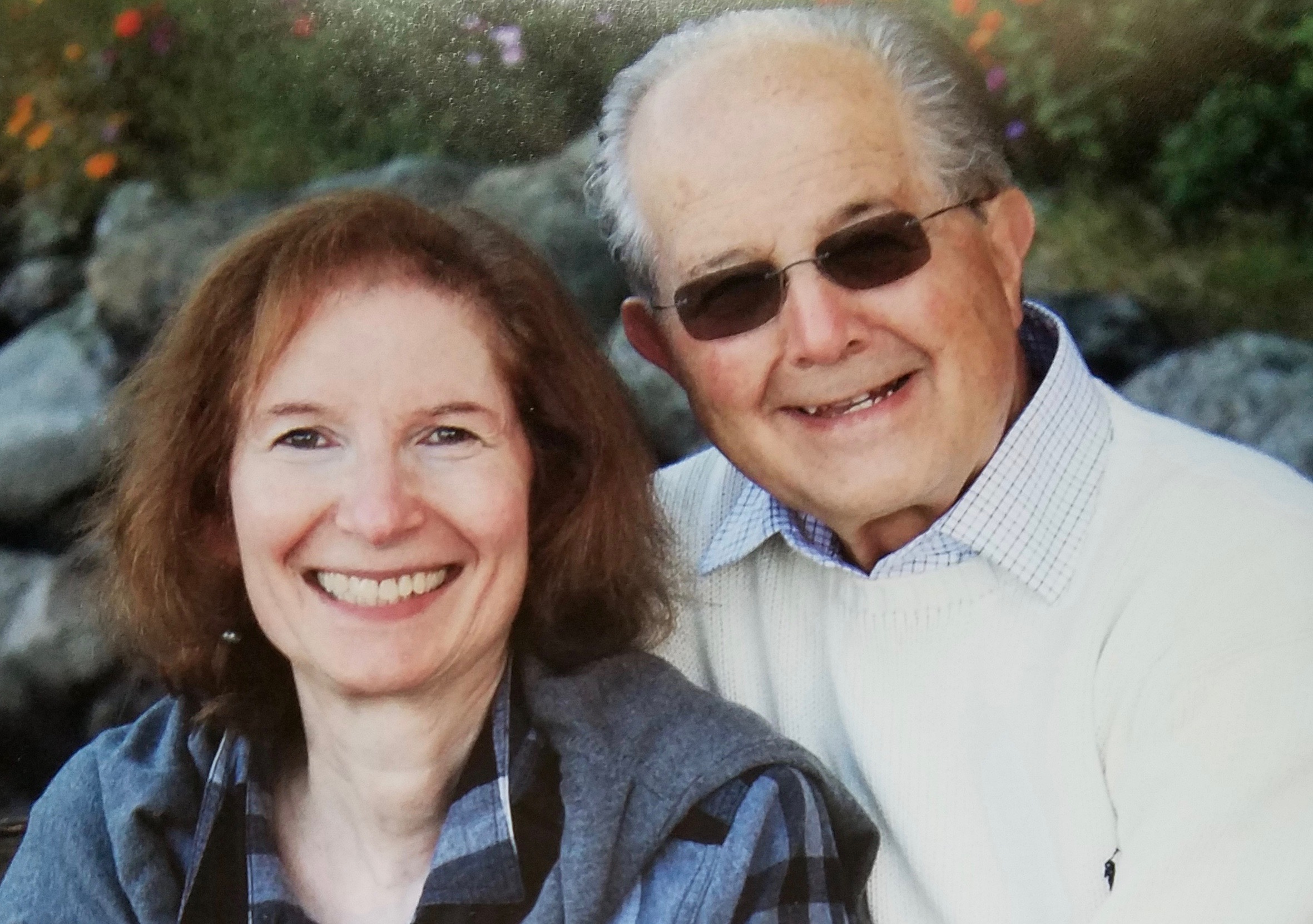 Emeritus professor Phyllis Freeman with her partner and fellow emeritus professor David Kirk