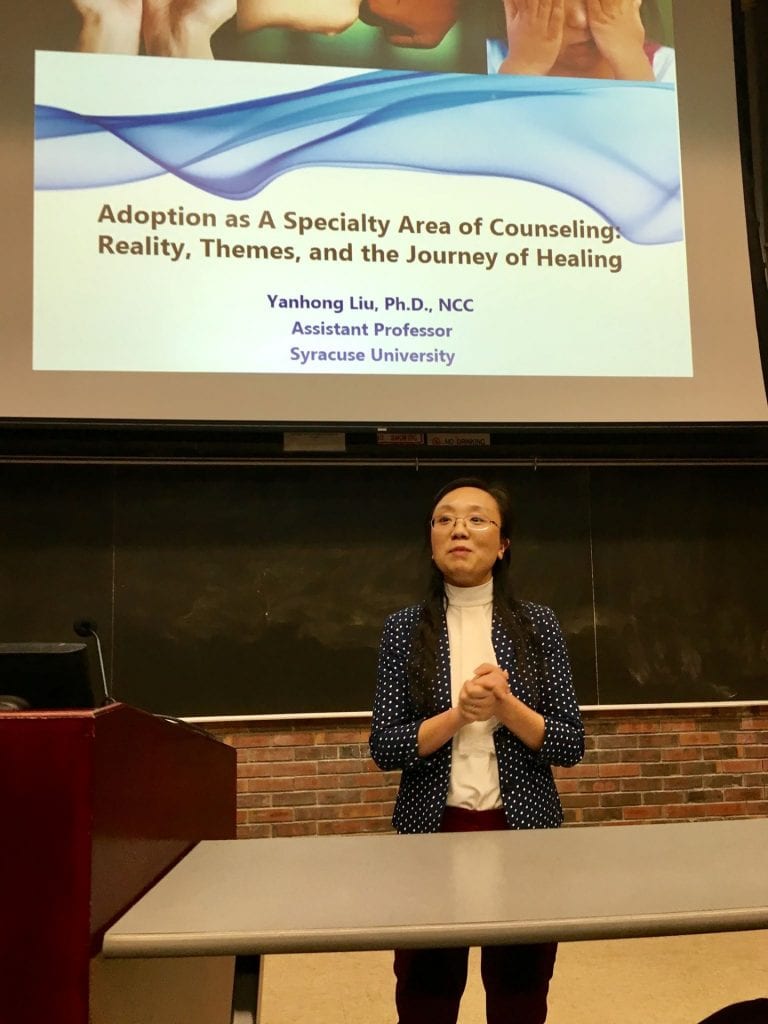Dr. Yanhong Liu presenting.