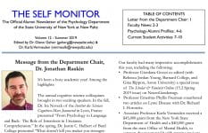 The Self Monitor newsletter, 2019
