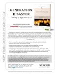 Flyer, "Generation Disaster" book
